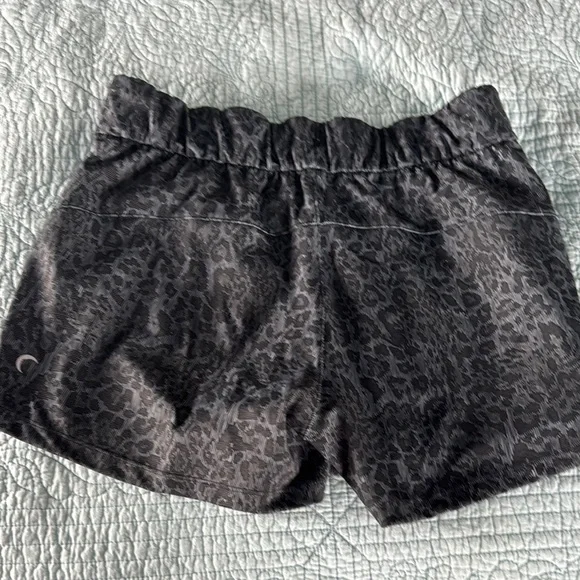 Zyia Black Leopard Club Shorts - Picture 2 of 3